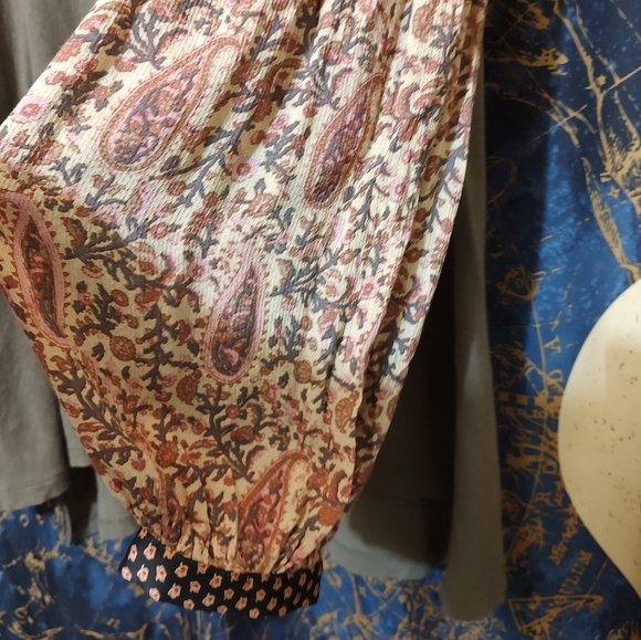 Free People Billow Sleeve Top-Large - Picture 5 of 6